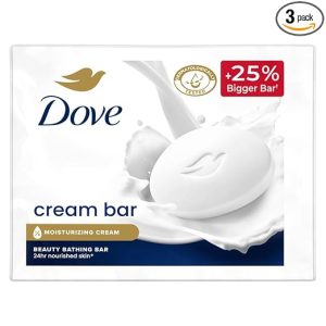 Dove Cream Beauty Bar - Soft, Smooth, Moisturised Skin, 3x125 g - Image 1