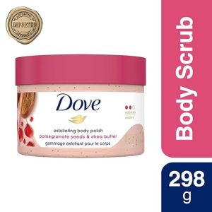 Dove Body Polish Exfoliating Scrub, Moisturizing Shea Butter and Pomegranate Seeds | Nourishes & Conditions Soft Skin | Sulphate Free, 298gm. - Image 6