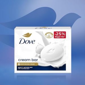 Dove Cream Beauty Bar - Soft, Smooth, Moisturised Skin, 3x125 g - Image 4