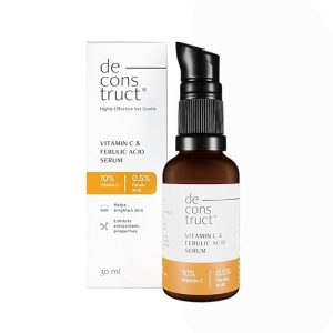 Deconstruct 10% Non-Irritating Vitamin C Face Serum For Glowing Skin|10% Vitamin C + 0.5% Ferulic Acid|Water Based Serum|Highly Stable Vitamin C Face Serum For Women And Men|Beginner Friendly|30 Ml - Image 1