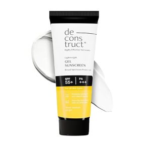 Deconstruct Face Gel Sunscreen SPF 50 + and PA+++ | Gel based sunscreen for oily skin, combination skin, normal skin | Broad spectrum sunscreen, No White Cast, Lightweight, Non greasy - 50g - Image 1