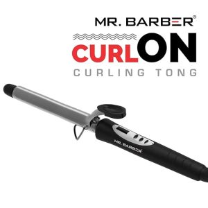 Mr Barber Curl On Curling Tong 22mm Ceramic Infused Barrel, Hair Curling Tong - Black Hair Curler - Image 4