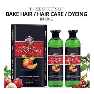 Fruit Vinegar Hair Dye Color for Both Men, Women, Natural & Ammonia Free Color Dye (Black) 1000 ml - Image 4