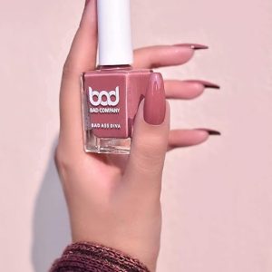 BAD COMPANY Glossy Finish Nail Polish 10ml, No Toxin Glossy Nail Lacquer, Long Lasting, Chip Resistant, Vegan, Quick Dry & Cruelty-Free Glossy Nail Paint Fearless 74 (Brown Nail Polish) - Image 6