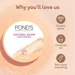 POND's Natural Glow Face Matte Powder For Normal Skin, Bb Glow - 30G, Pink - Image 4