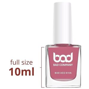 BAD COMPANY Glossy Finish Nail Polish 10ml, No Toxin Glossy Nail Lacquer, Long Lasting, Chip Resistant, Vegan, Quick Dry & Cruelty-Free Glossy Nail Paint Fearless 74 (Brown Nail Polish) - Image 4