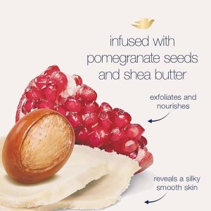 Dove Body Polish Exfoliating Scrub, Moisturizing Shea Butter and Pomegranate Seeds | Nourishes & Conditions Soft Skin | Sulphate Free, 298gm. - Image 4