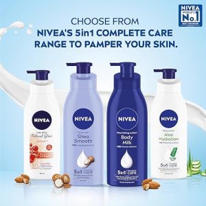 NIVEA Nourishing Body Milk 400ml Body Lotion | 48 H Moisturization | With 2X Almond Oil | Smooth and Healthy Looking Skin |For Very Dry Skin - Image 3