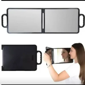 SALOON FOLDING MIRROR WITH DOUBLE HANDLE - Image 2