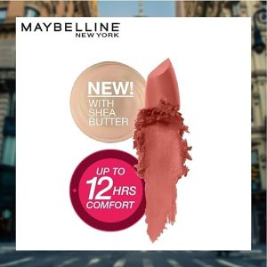 Maybelline New York Matte Lipstick, Intense Colour, Keeps Lips Moisturised, 657 Nude Nuance, Color Sensational Creamy Matte Lipstick, 3.9g - Image 5